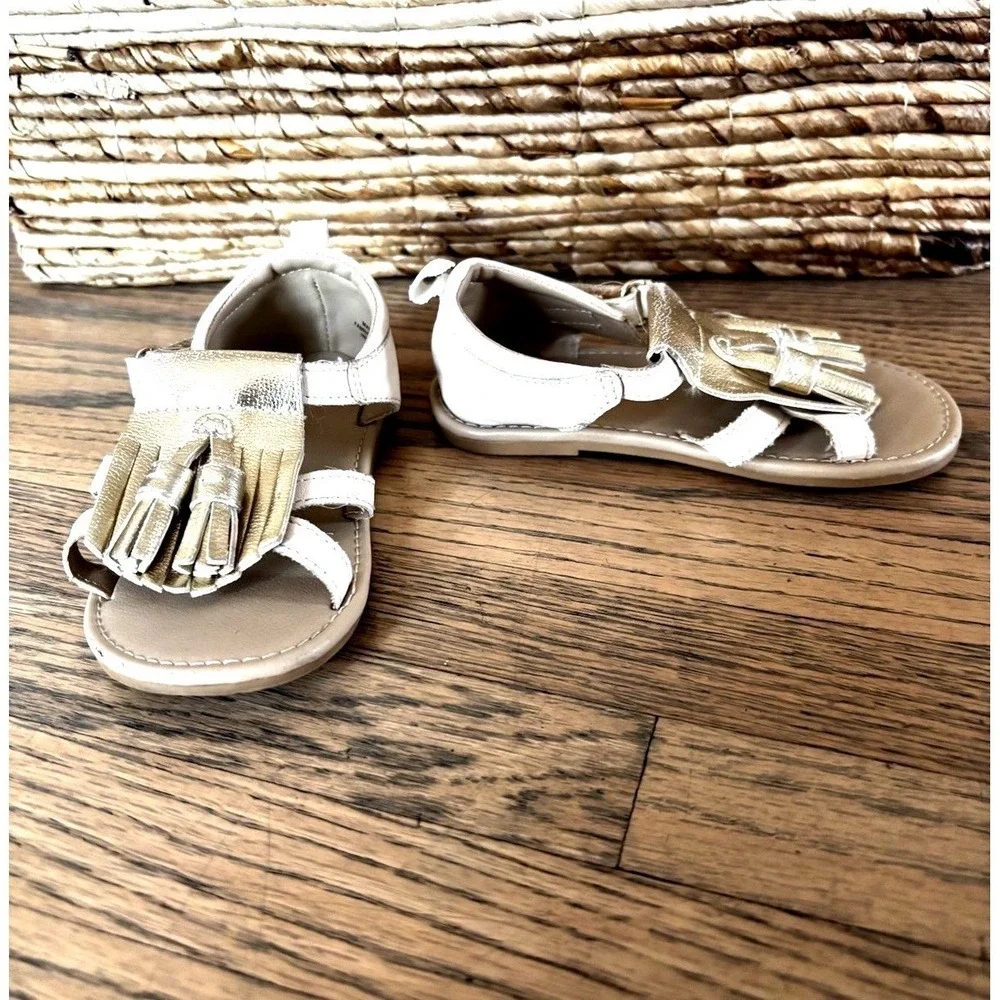 H & M Girls Kids Sandals Gold Size‎ 6